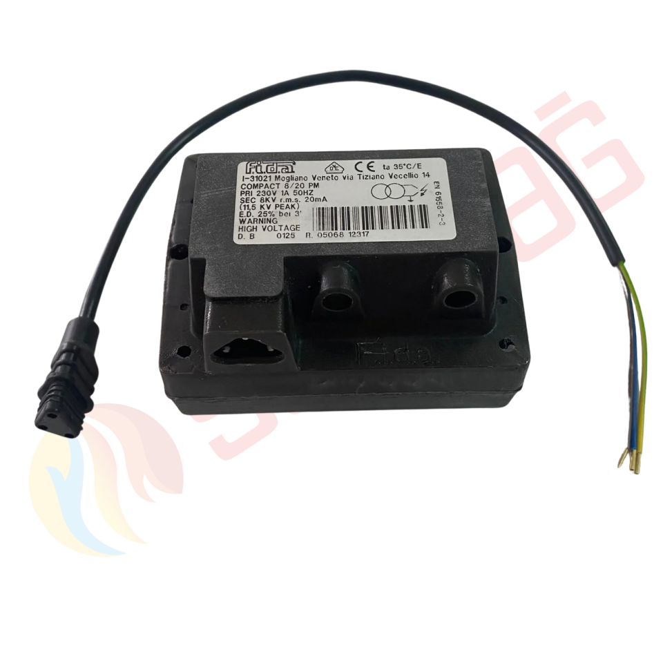 F.i.d.a. Trafo Compack 220V 1X8000V Brülör Ateşleme Trafosu