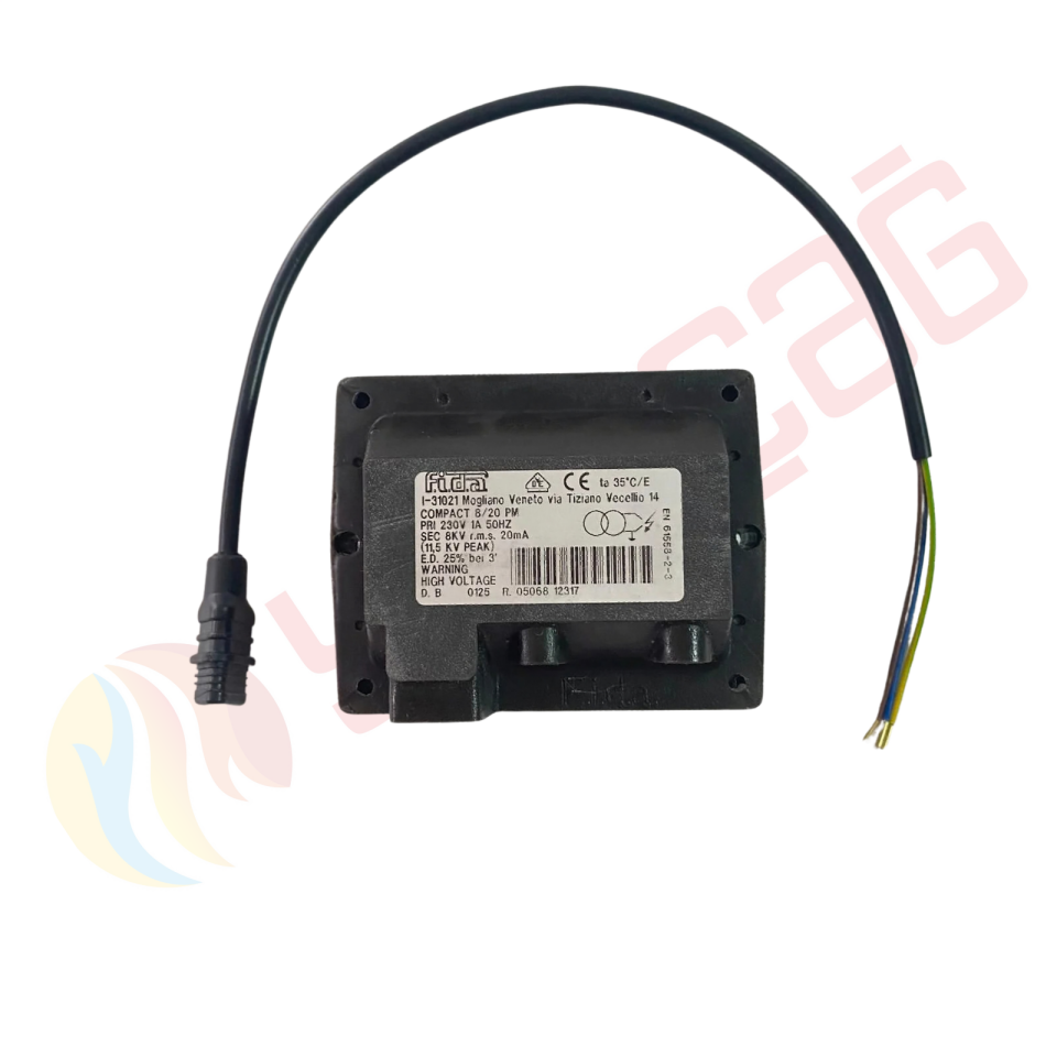 F.i.d.a. Trafo Compack 220V 1X8000V Brülör Ateşleme Trafosu