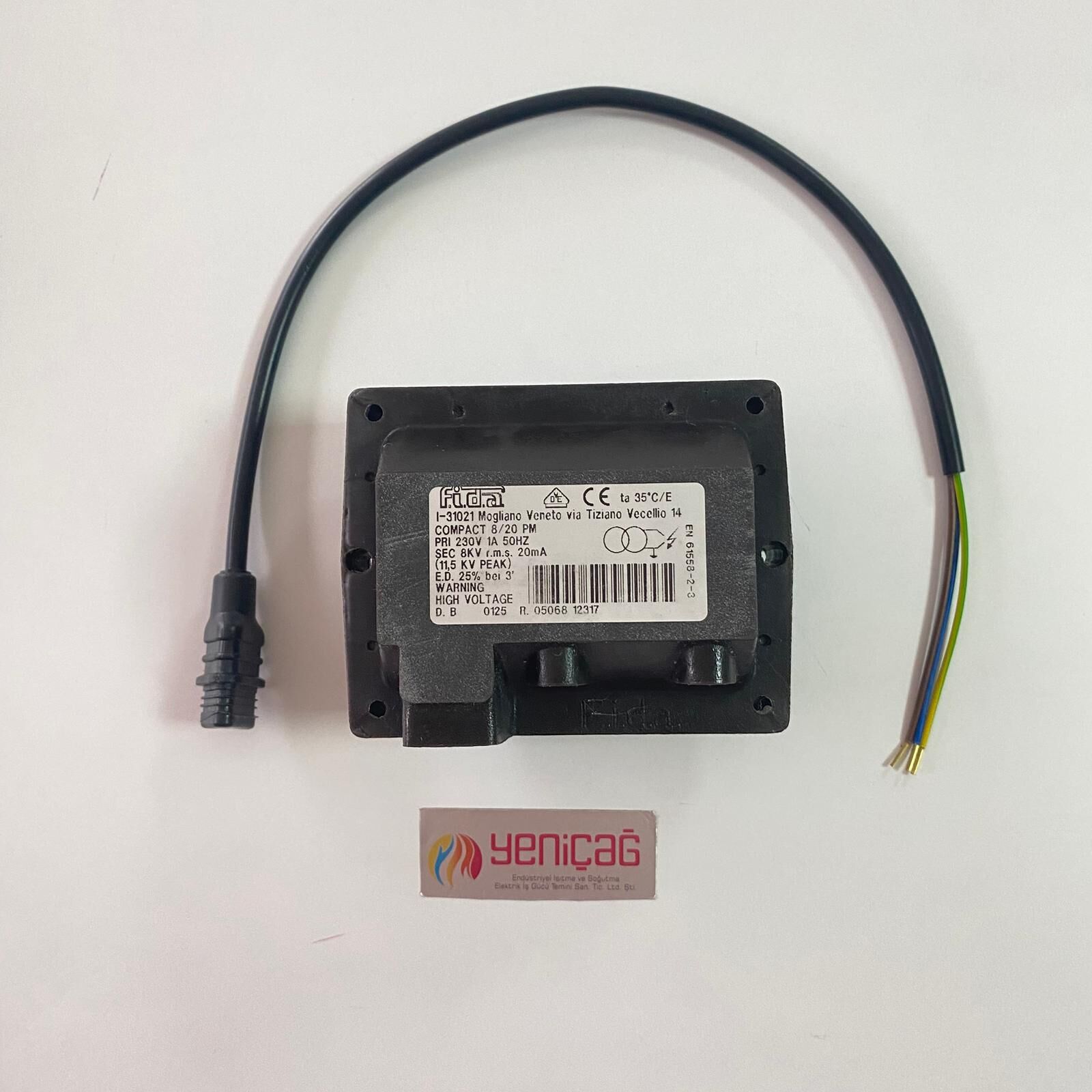 ATEŞLEME TRAFOSU FİDA COMPACT 8/20 PM 230 V E.D. 25% 8 KV