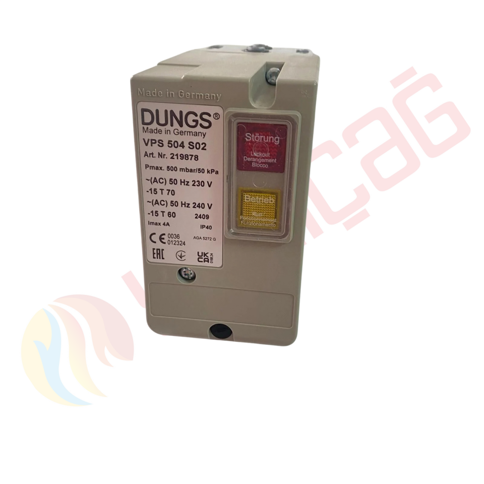 Dungs 219878 VPS 504 S02 Soketli Vana Sızdırmazlık Kontrol Cihazı