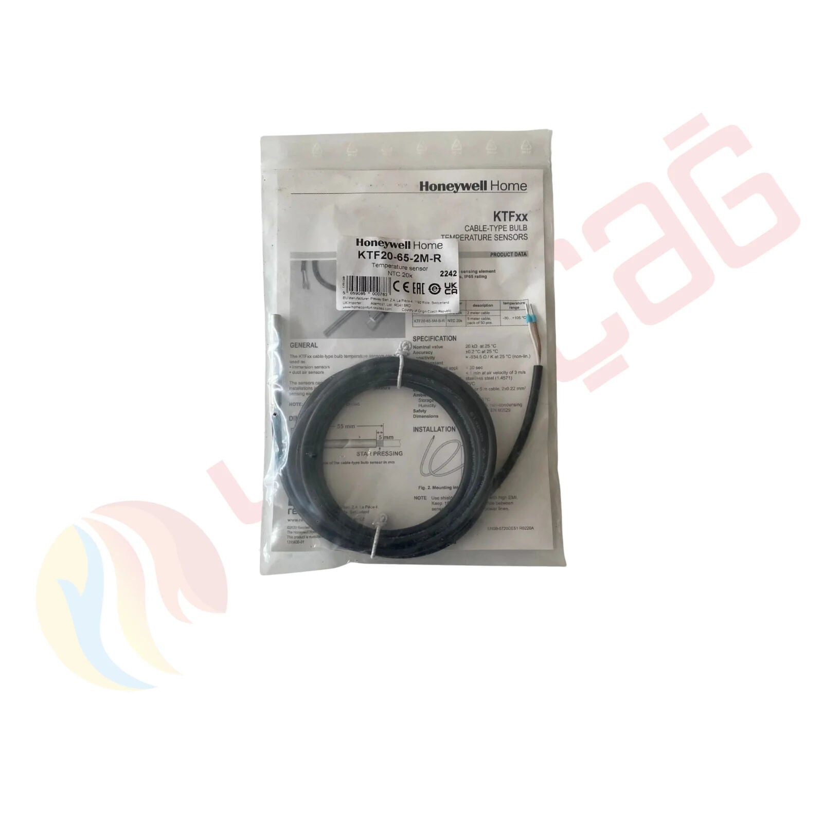 Honeywell KTF20-65-2M-R Kablo Tipi Sıcaklık Sensörü