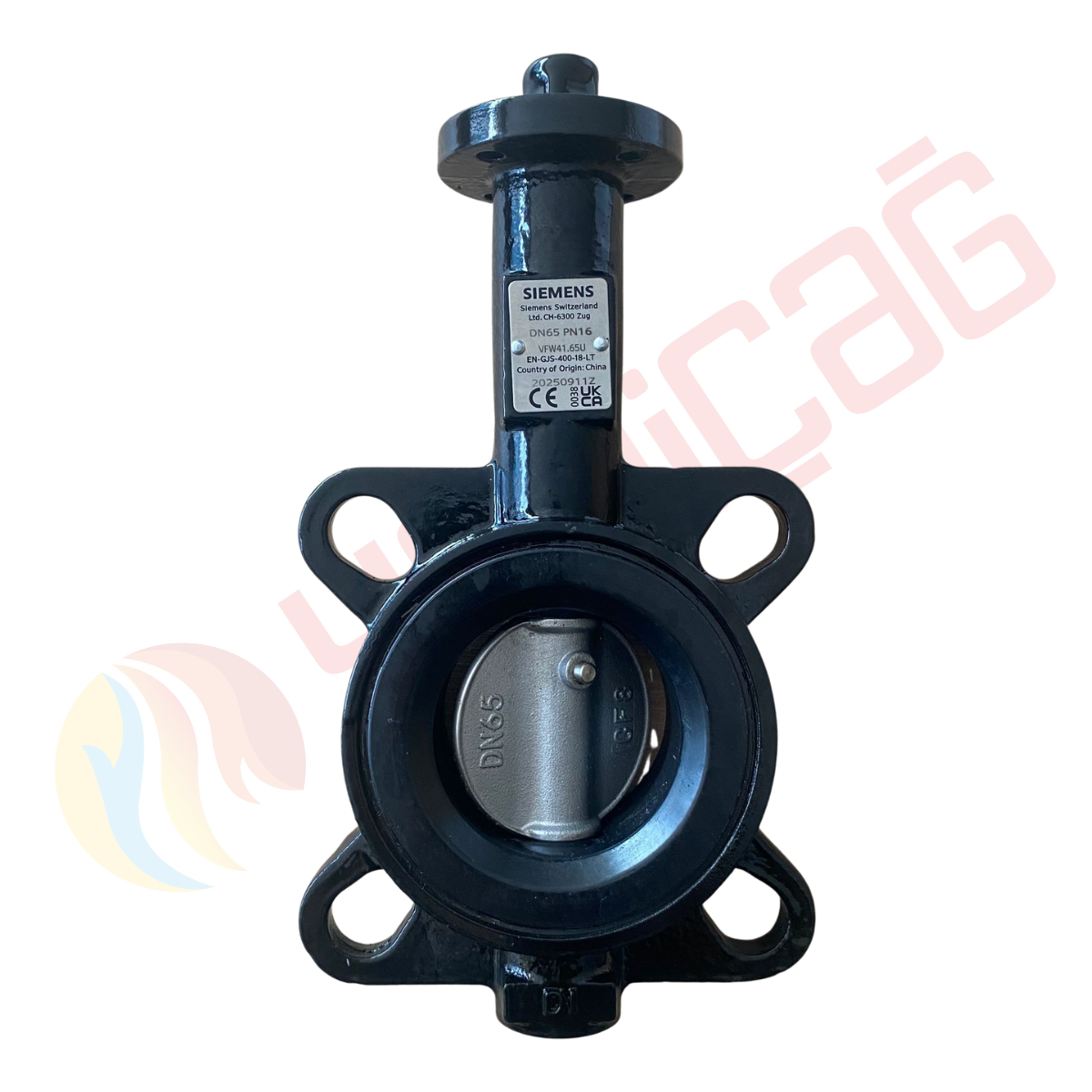 Siemens VFW41.65U Kelebek Vana – Flanşlı Endüstriyel GazSu Vanası (Siemens Vana)