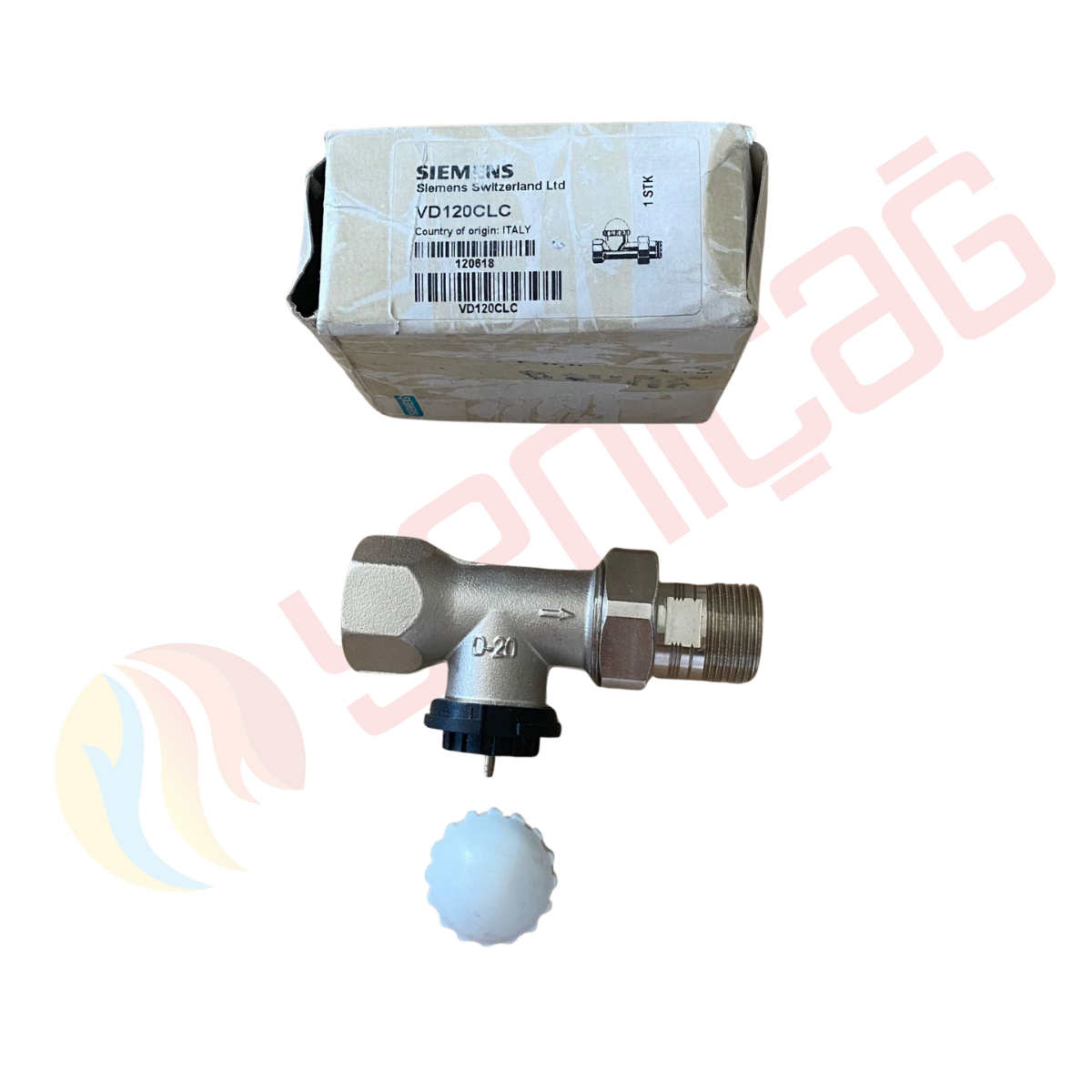 Siemens VD120CLC 2 Yollu Rekorlu Dişli Vana DN20 (34) PN10  HVAC Kontrol Vanası