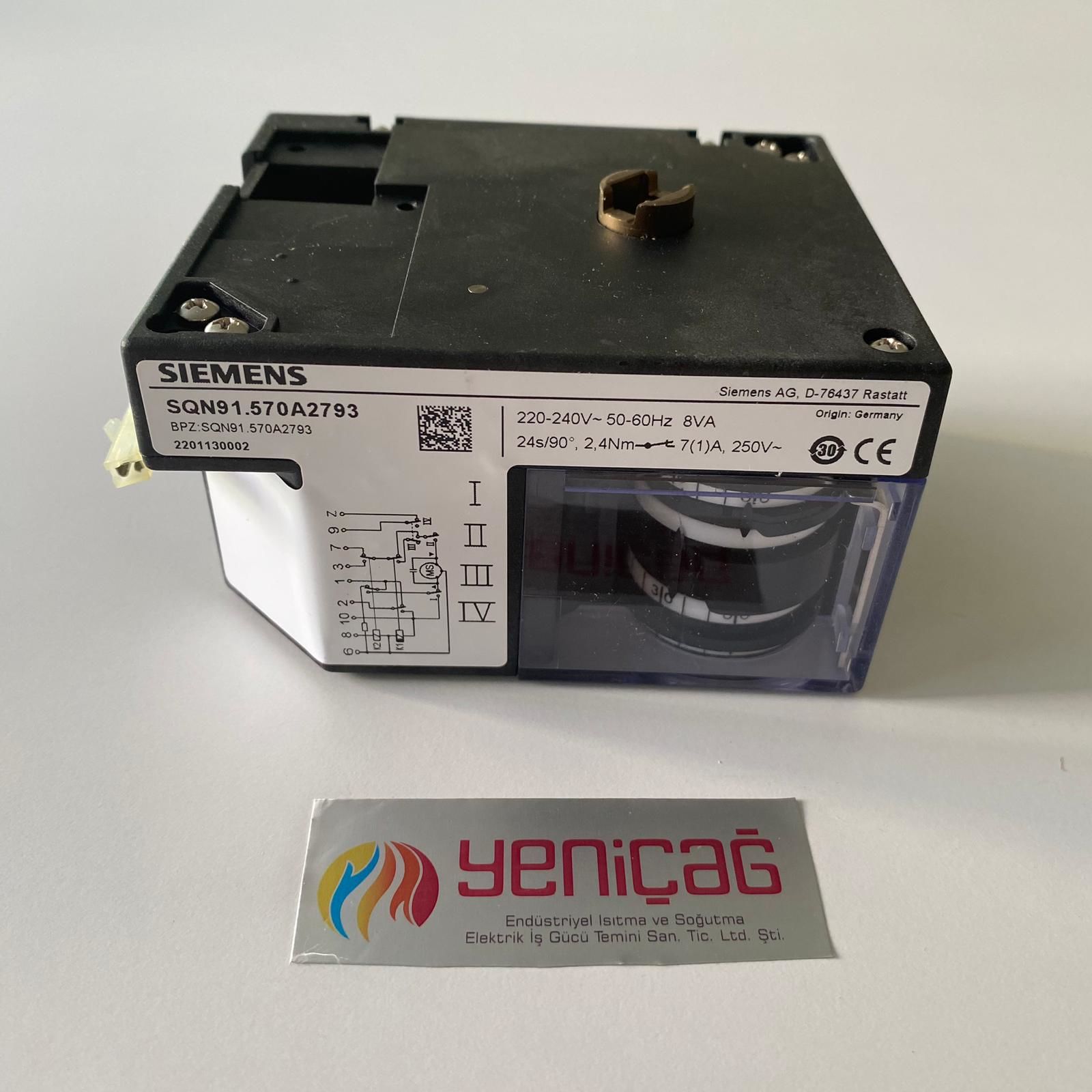 SIEMENS SQN91.570A2793 BRÜLÖR SERVOMOTOR