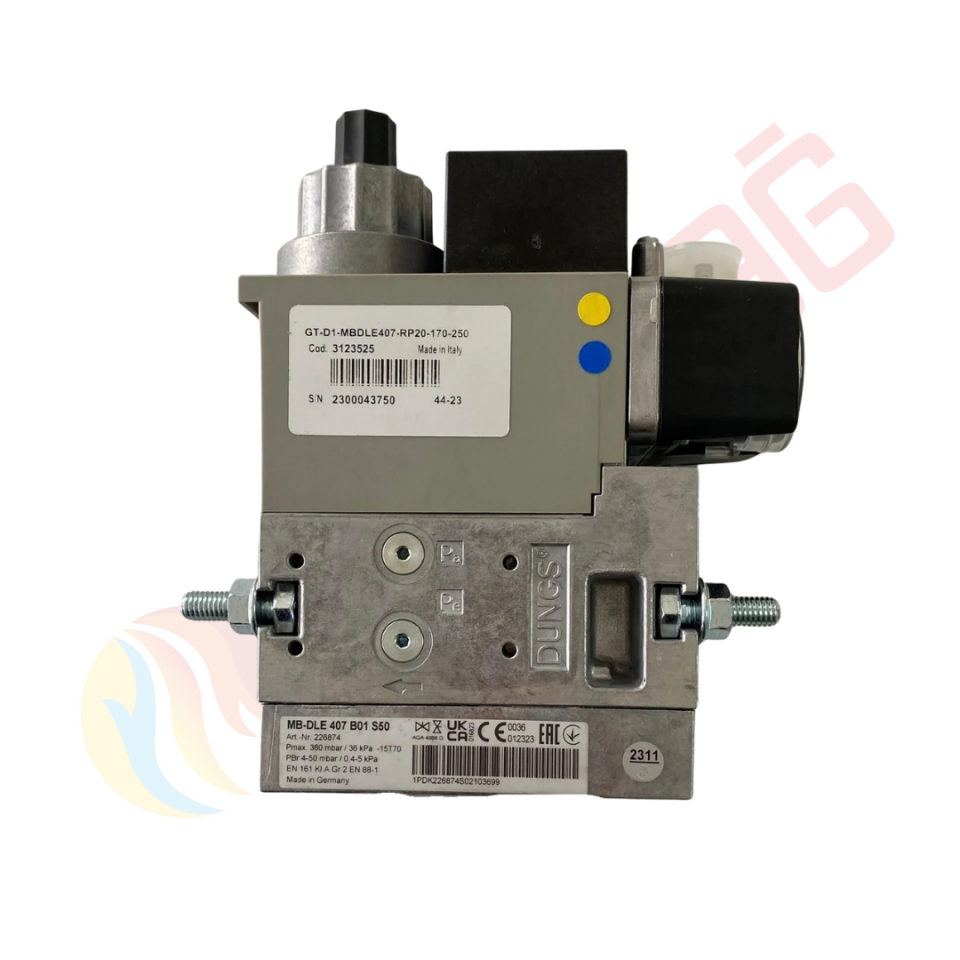 Dungs MBDLE 407 B01 S50 Brülör Gaz Valfi Tek Kademeli Multiblok
