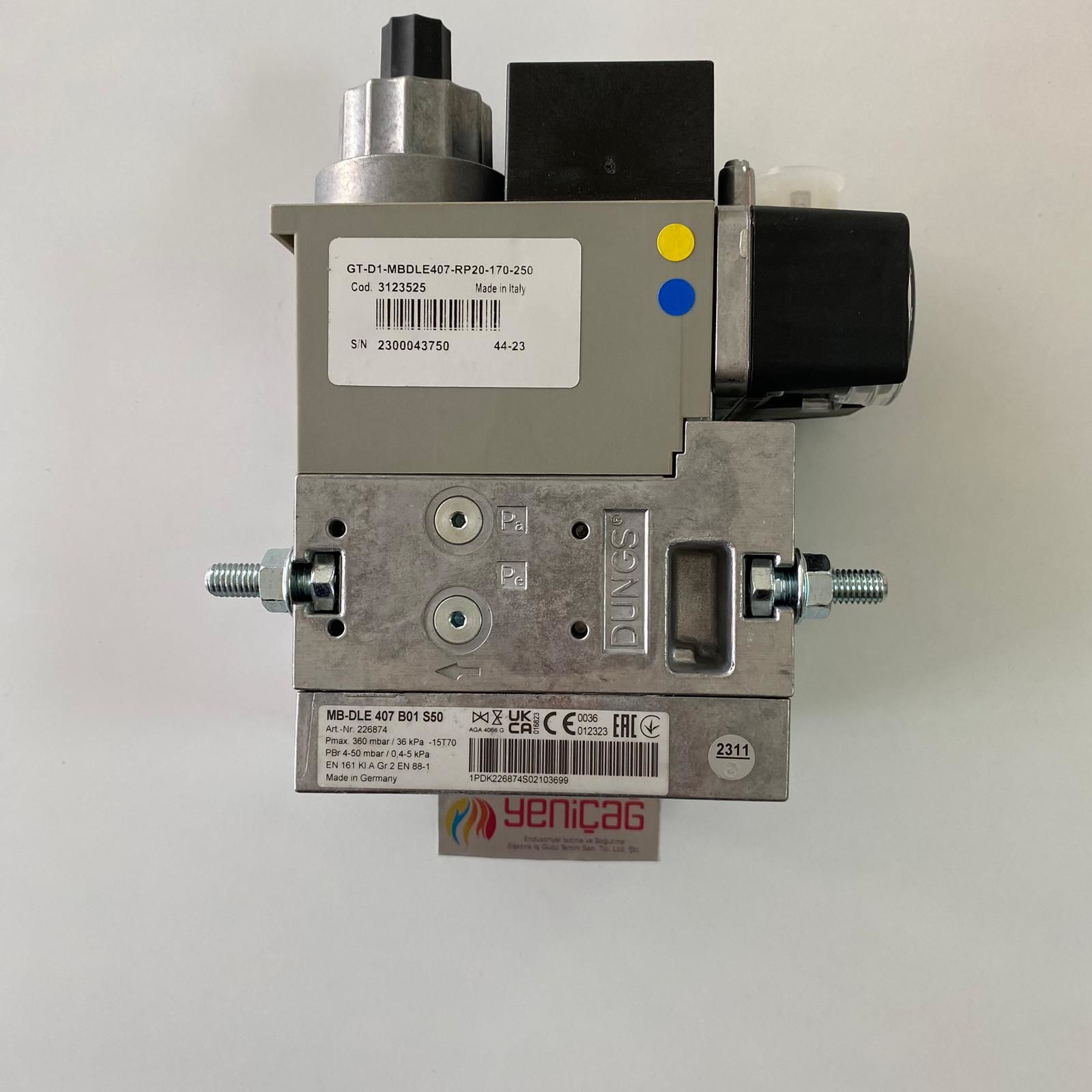 DUNGS ECOFLAM GT-D1-MBDLE407-RP20-170-250 GAZ VANASI